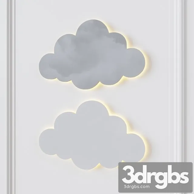 Sconce cloud and cloud 3D Model Free