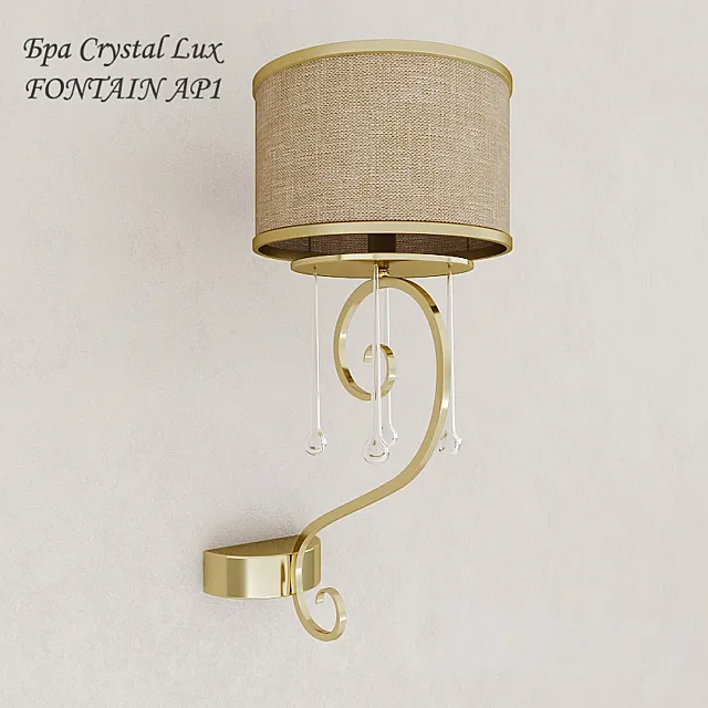 Sconce Crystal Lux FONTAIN AP1 3DModel