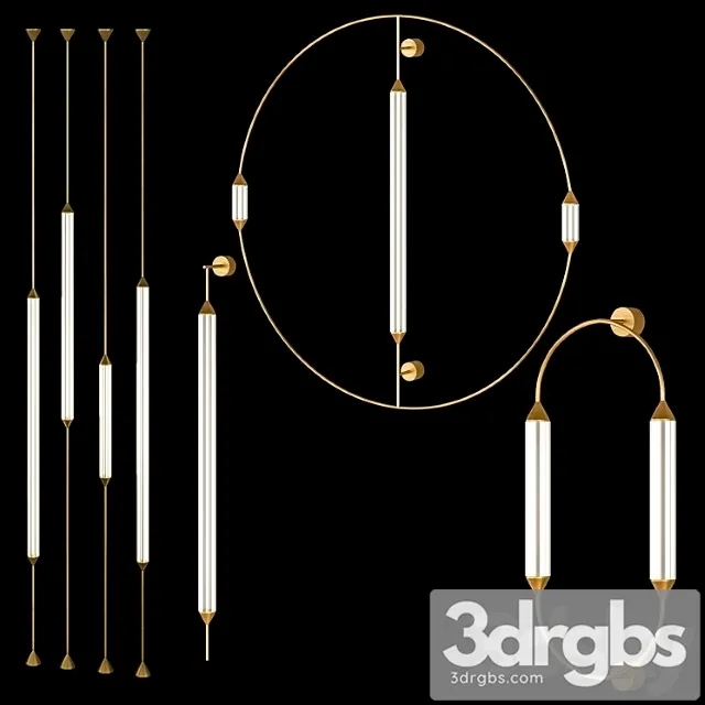 Sconce Giopato Coombes Cirque Set 3D Model Free