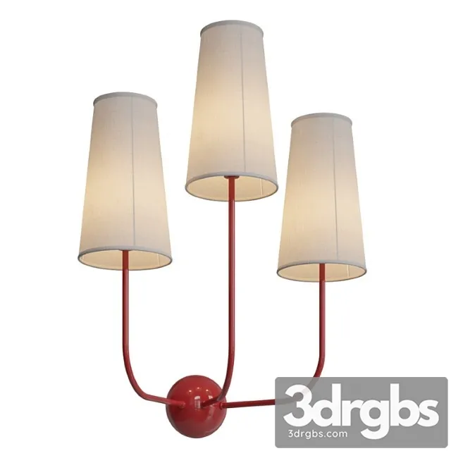 Sconce Graceful Red Toadstools Designed By Kelly Wearstler 3D Model Free