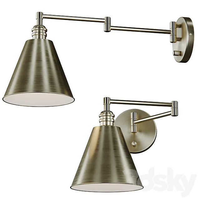 Sconce Library - Horizontal swing arm by Maxim Lighting 3D Model
