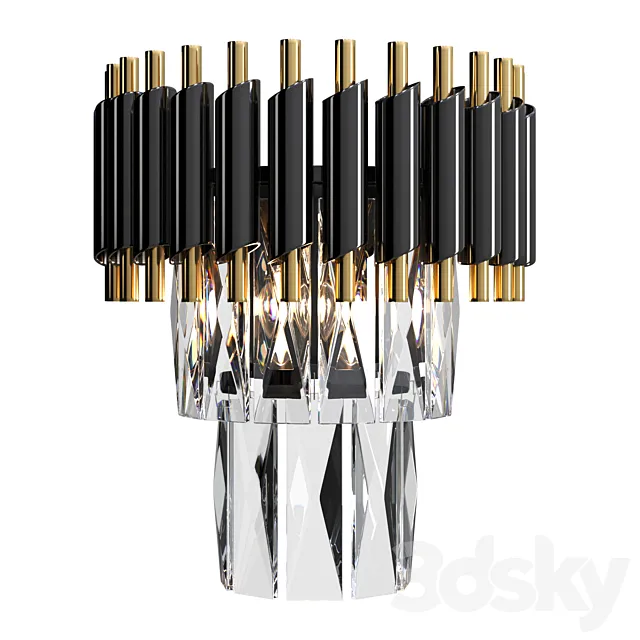 Sconce Loft Concept Black Crystal 3DModel