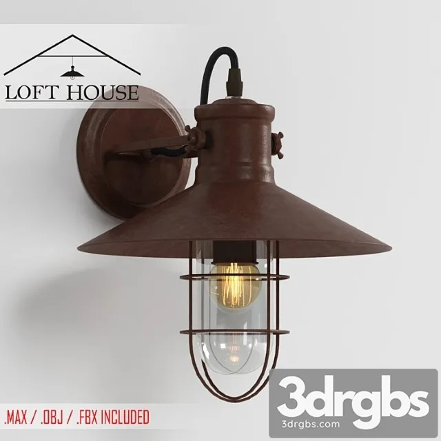 Sconce Loft House W 114 3D Model Free
