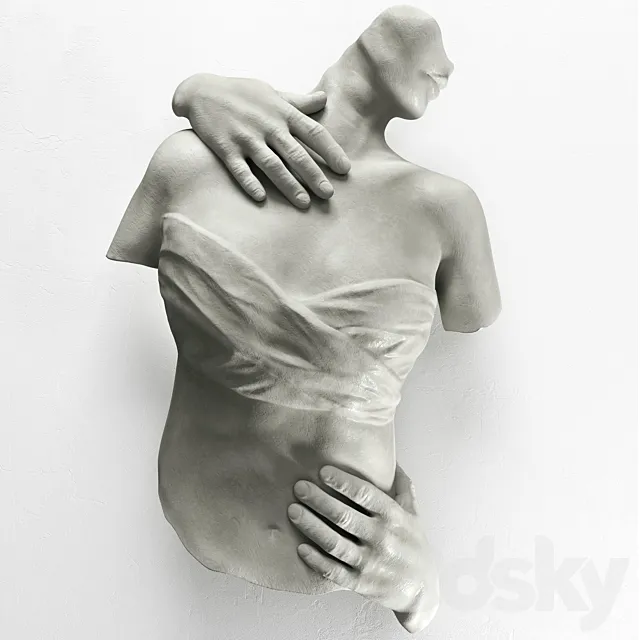Sconce Sculpture Female Torso 3DModel