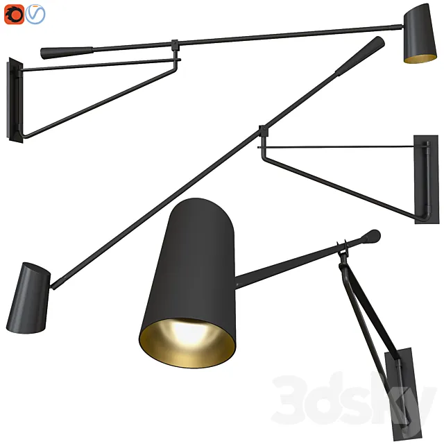 Sconce Stylus Modern Forms 3D Model