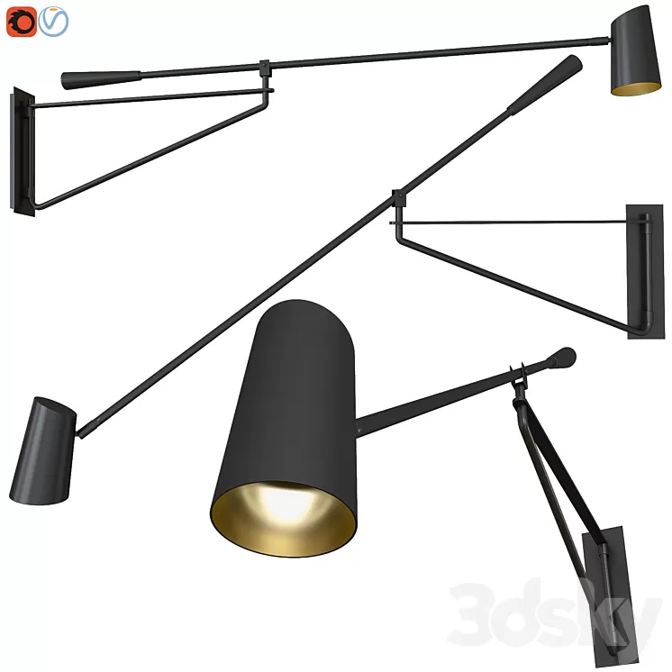 Sconce Stylus Modern Forms 3D Model