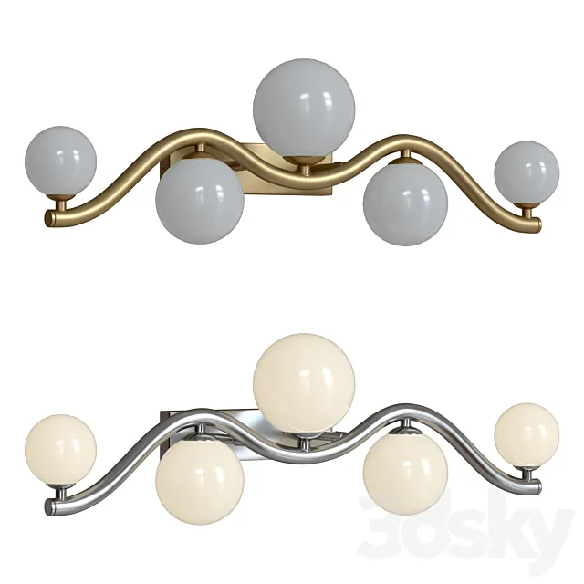 Sconce Uva MOD059WL-05G and MOD059WL-05CH 3D Model