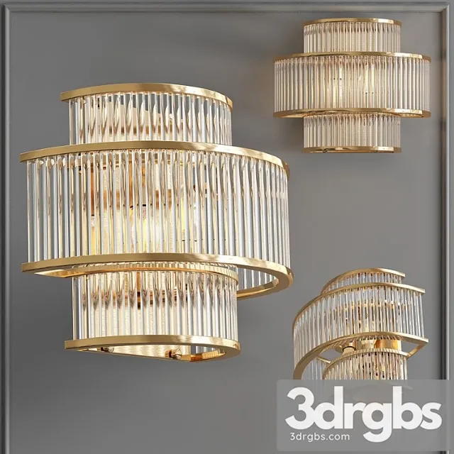 Sconce Wall Lamp Mancini Bronze 3D Model Free