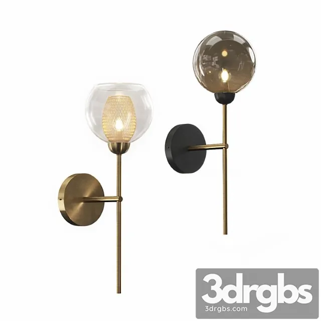 Sconce with glass shade igen wall 3D Model Free