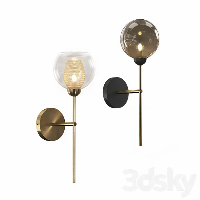 Sconce with glass shade IGEN WALL Free Download