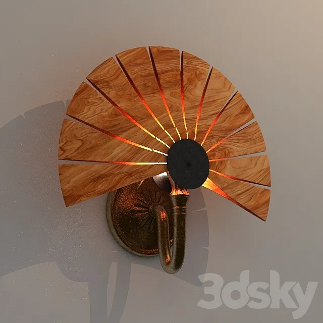 Sconce. wood 3DModel