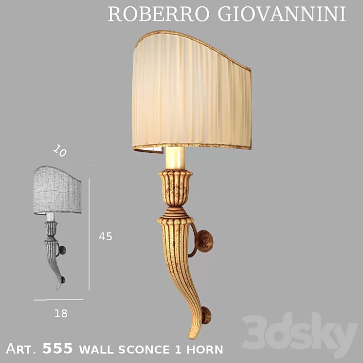 sconces Art. 555 ROBERTO GIOVANNINI 3D Model