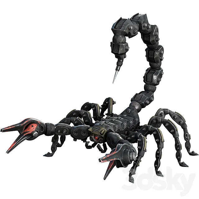 Scorpion Robot 3D Model