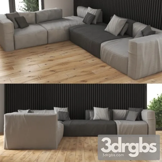 Scotch Big Sofa 3D Model Free