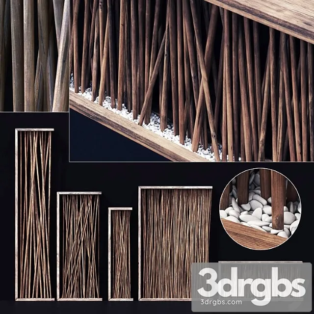 Screen Wall Branch Pebble H1 Wall Screen Made Of Branches With Pebbles 1 Free Download