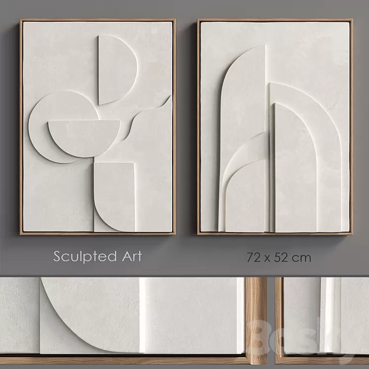 Sculpted Art4 relief 3D Model