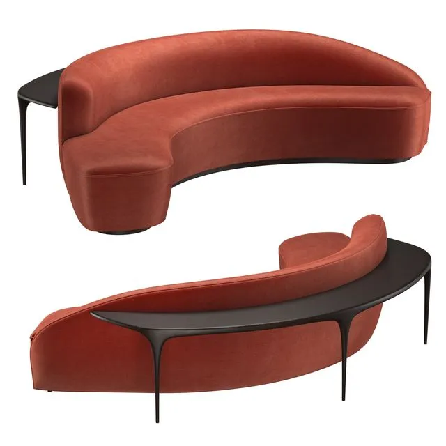 Sculpted Sofa Table 9011 3D Model
