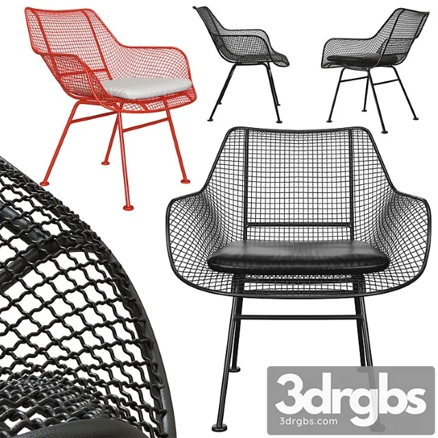 Sculptura occasional chair with cushion 2 3D Model Free