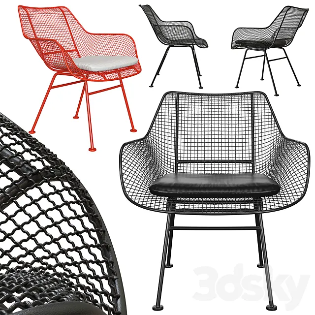 Sculptura Occasional Chair with Cushion 3D Model