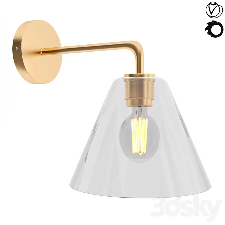 Sculptural Glass Cone 3D Model Free