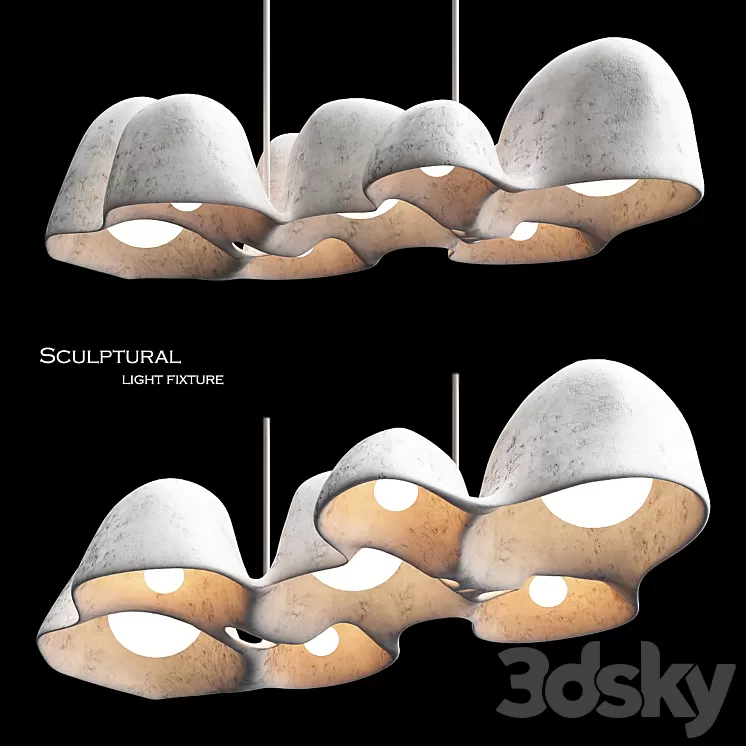 Sculptural Light Fixture 3D Model