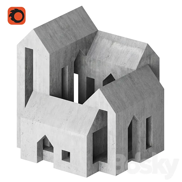 Sculpture Cloister by David Umemoto 3D Model