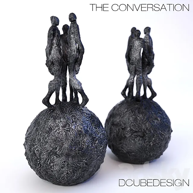 Sculpture DCUBEDESIGN "The Conversation" 3DModel