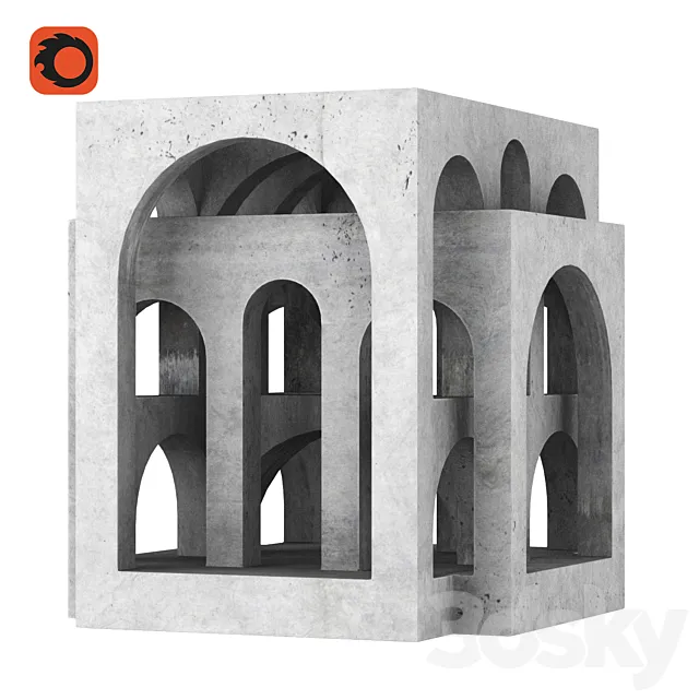 Sculpture Déambulatoire V.2 by David Umemoto 3DModel