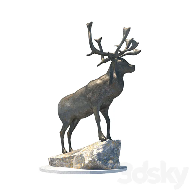 Sculpture "deer" 3D Model