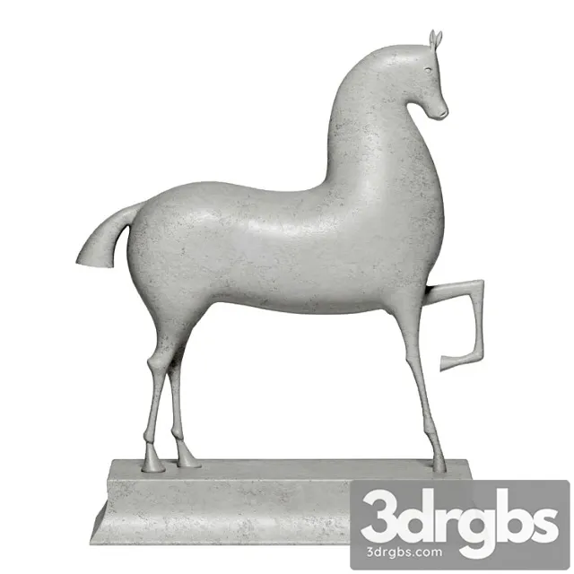 Sculpture Horse 3D Model Free