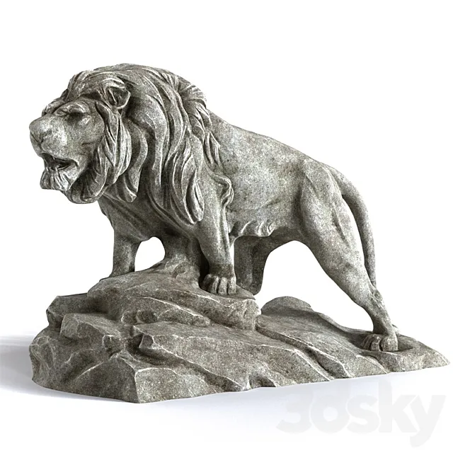 Sculpture of a lion 3DModel