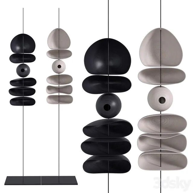 Sculpture Organico Totem 3D Model