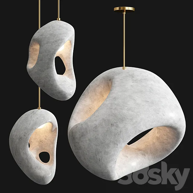 Sculpture Pendants 2 by ROGAN GREGORY 3D Model