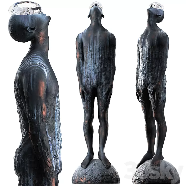 Sculpture Rain 3D Model