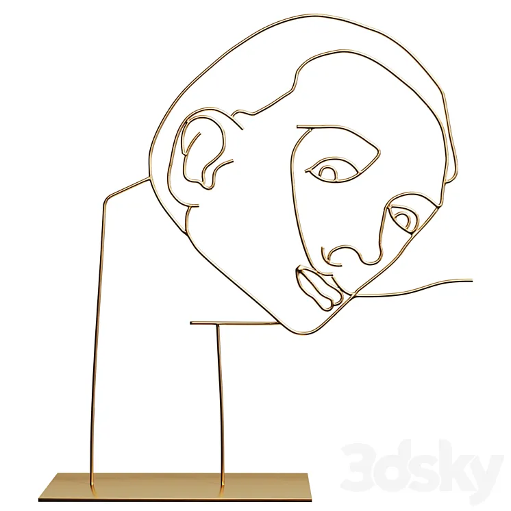 Sculpture Salvadore by Corner Design 3D Model Free