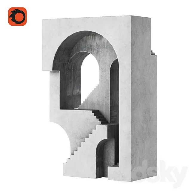 Sculpture Stairway No.13 by David Umemoto 3D Model