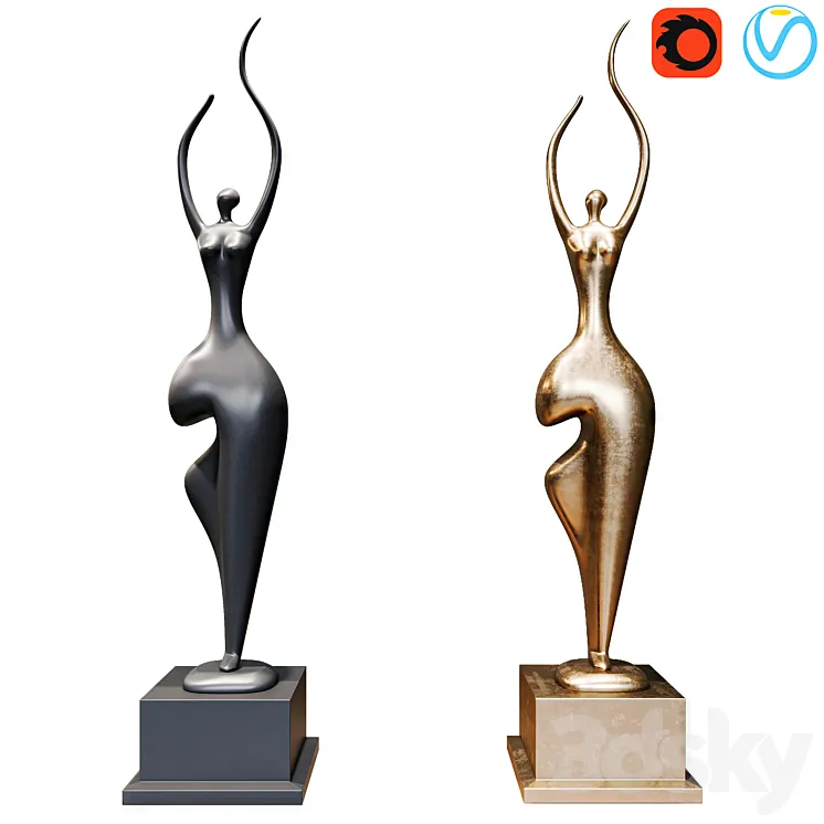 Sculpture woman 3D Model Free