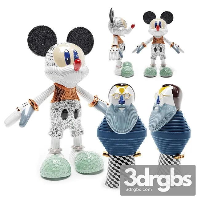 Sculptures bosa mickey forever young 3D Model Free