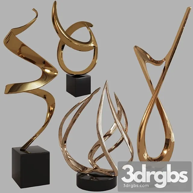 Sculptures decor set by bob bennett 03 3D Model Free