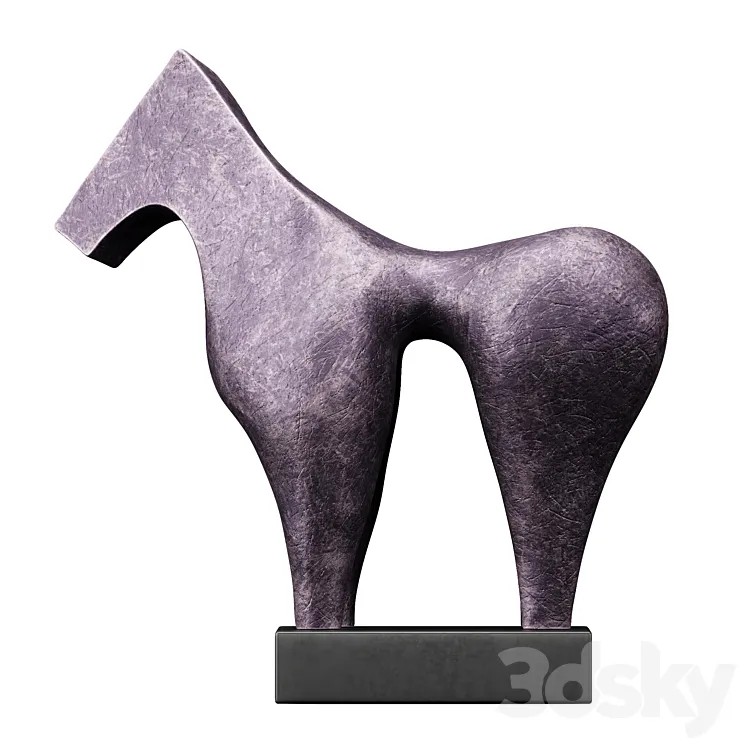 Sculptures of Abstraction Large Horse 2013 3D Model Free