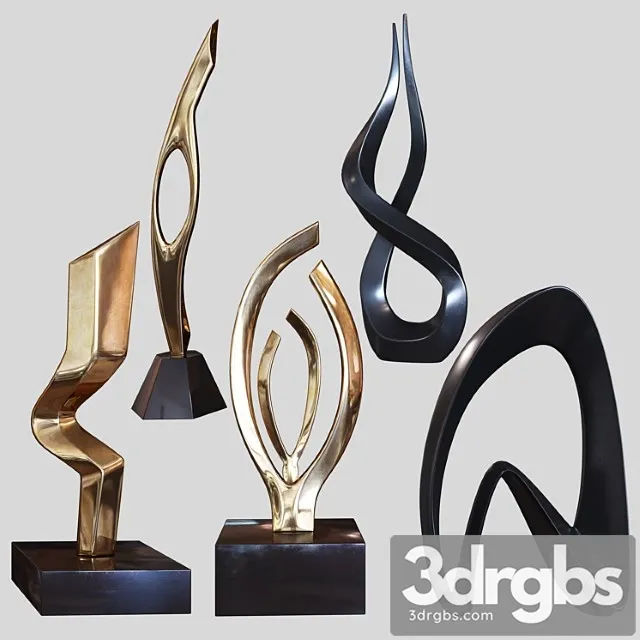 Sculptures set by burlini and kagan 3D Model Free