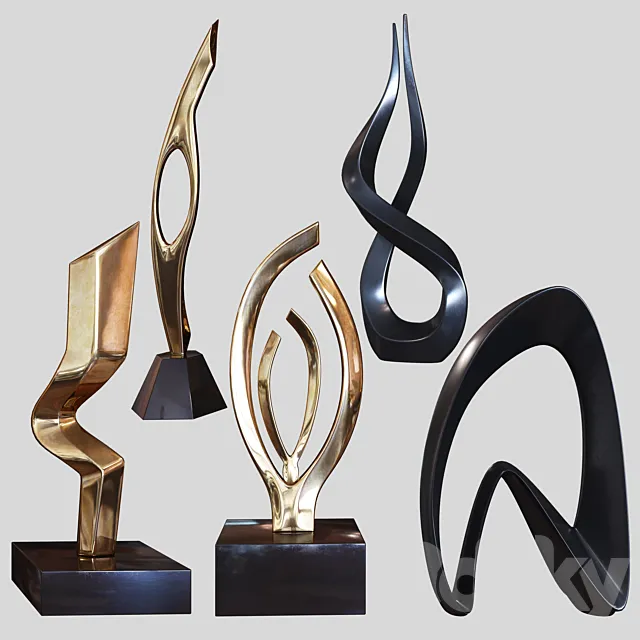 Sculptures set by Burlini and Kagan 3DModel