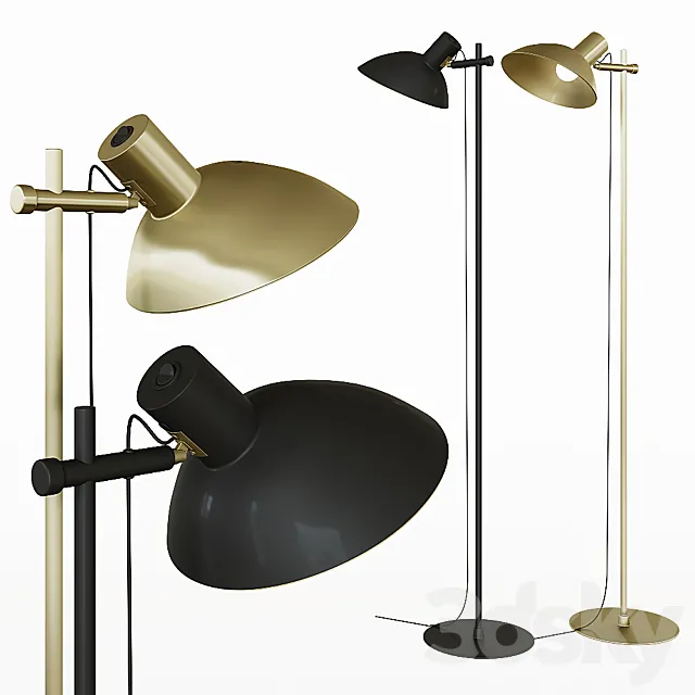 SD Single Floor Lamp Halo Design Metropole Floor Lamp 3DModel