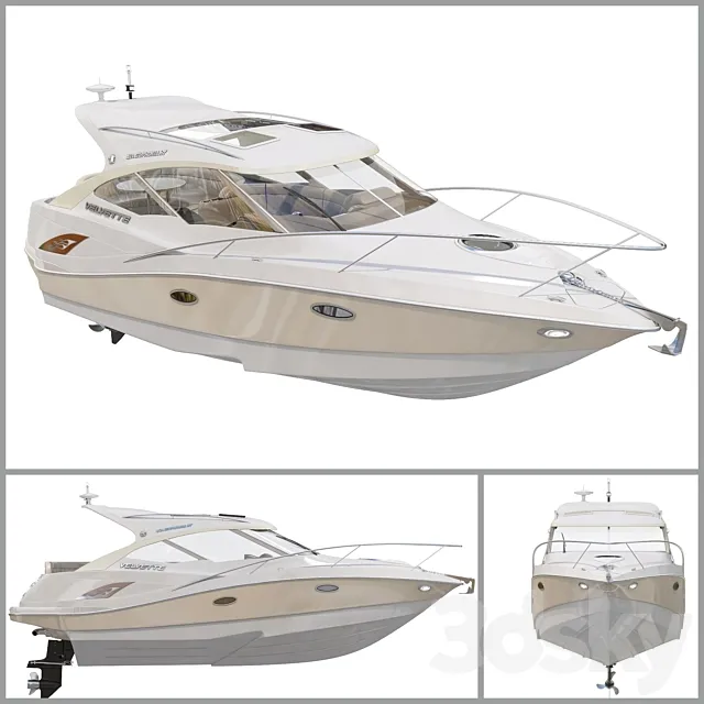 Sea boat 24 ft "Hardtop" model 3D Model