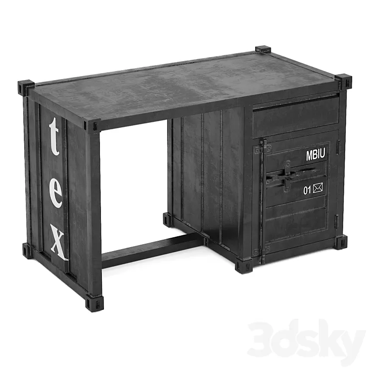 Sea Container desk 3D Model
