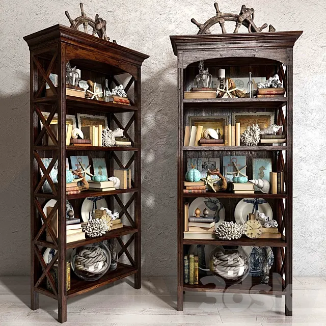 Sea decorative set 01 3D Model