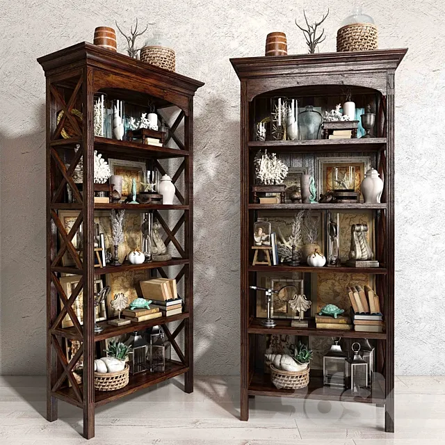 Sea decorative set 02 3D Model