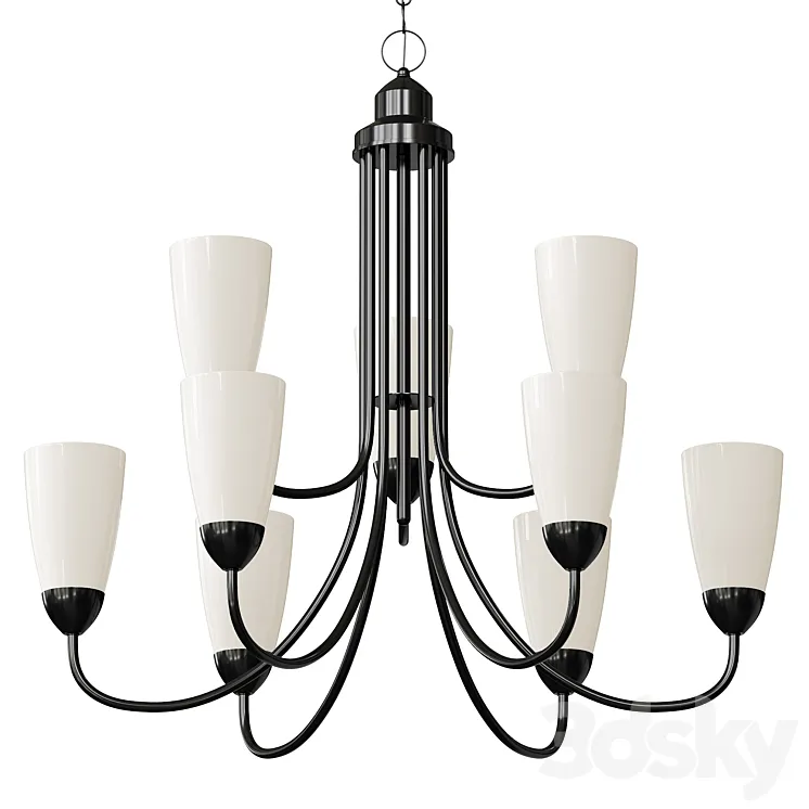 sea gull lighting chandelier 3D Model Free