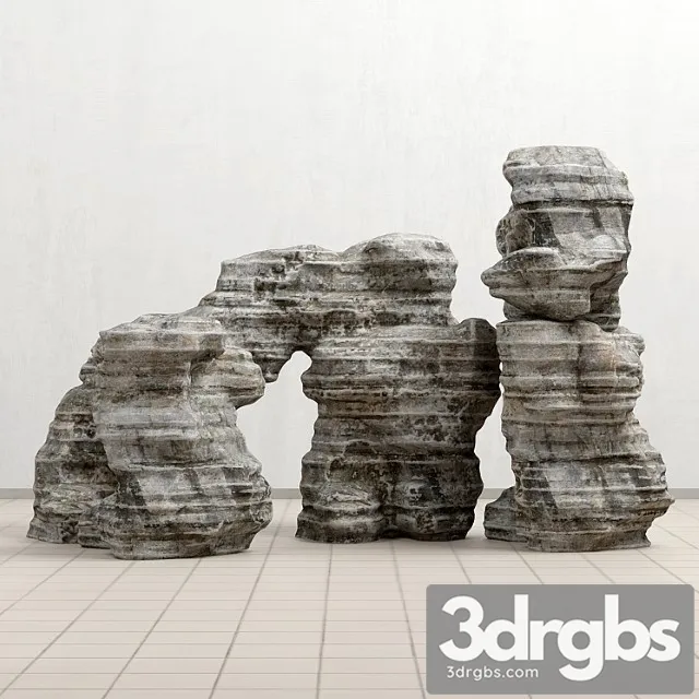 Sea Rock 2 3D Model Free