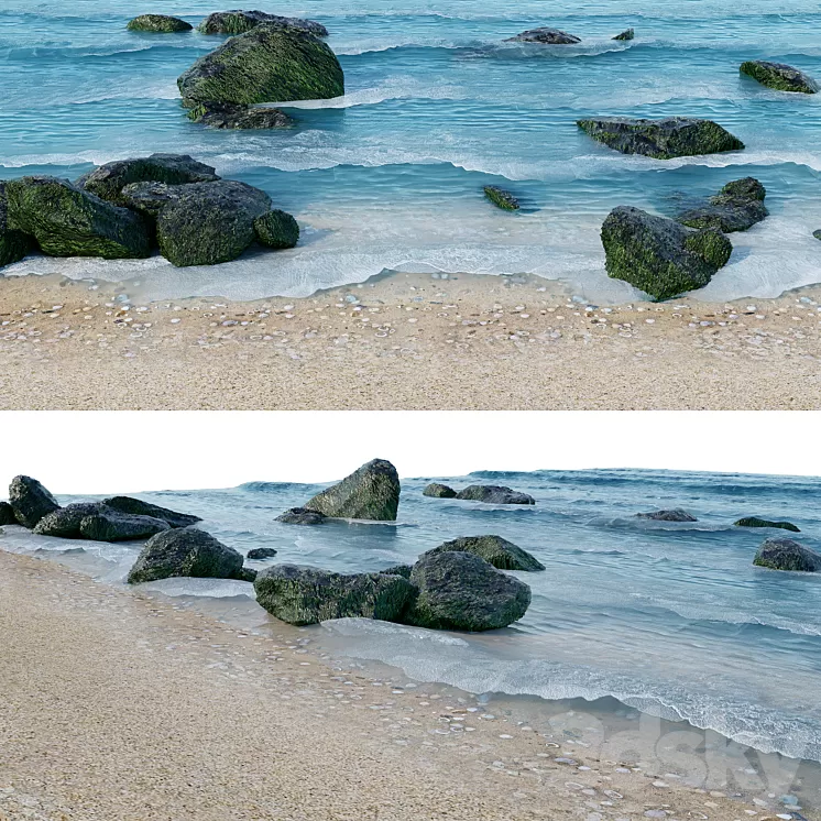 Sea shore 3D Model